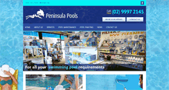 Desktop Screenshot of peninsulapools.com.au